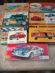 Vintage 60’s 70’s MODEL KIT Junkyard Graveyard Car Parts Boxes LOT Huge 750+
