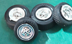 CUSTOM CHROME WHEELS STREET GOODYEAR RACING TIRES ’67 CORVETT NIGHT STALKER