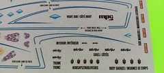 1980 Monte Carlo Class Action MPC 1/25 Custom Show Car Pin Stripes Emblems