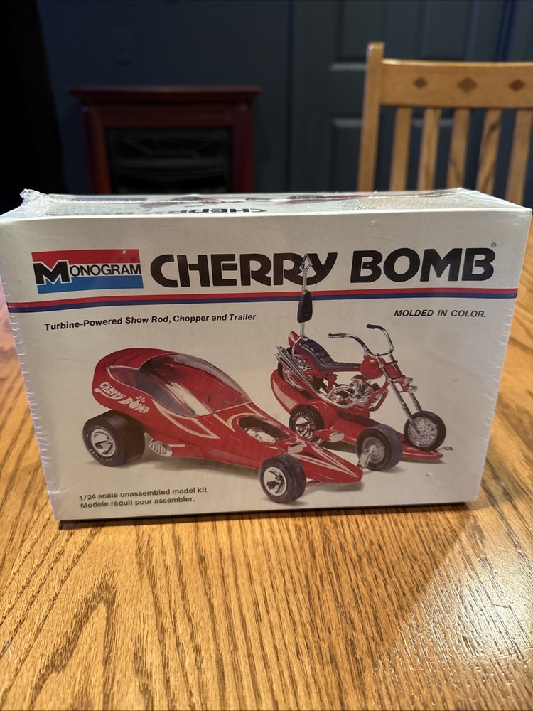Monogram Cherry Bomb Kit #6761 with chopper and trailer Sealed New