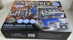 Discovery #Mindblown Model Engine Kit W/ Moving Motor Parts LED Light NEW Sealed