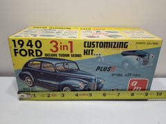 ✨VINTAGE✨ AMT 1939 1940 Ford Coupe Model Kit BOX ONLY 1/25 3in1