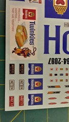 Ford C-900 1/25 COE Waterslide Decal Sheet Hostess Cakes HUGE Tractor Trailer