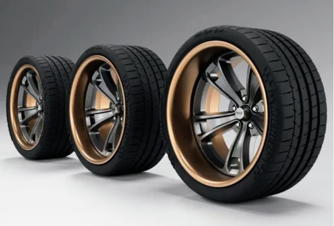 1/24 Scale Resin 20″ American Racing VF531 Wheels & Michelin Tires 3d Printed