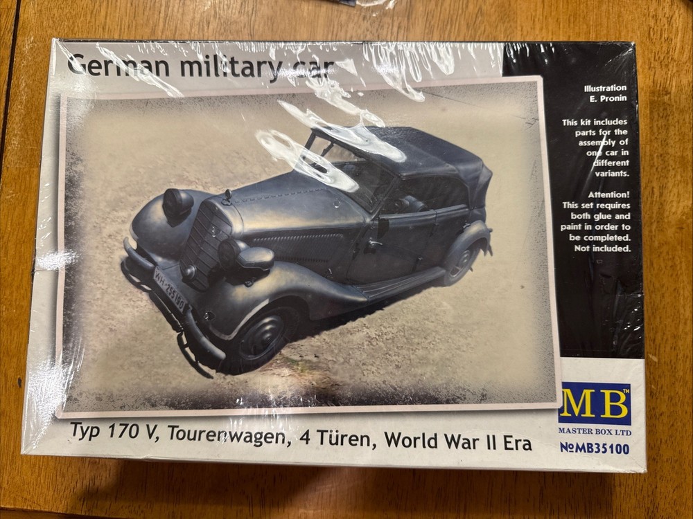 German military car Type 170V Tourenwagen 4Türen 1937-1940 1/35 Master Box 35100