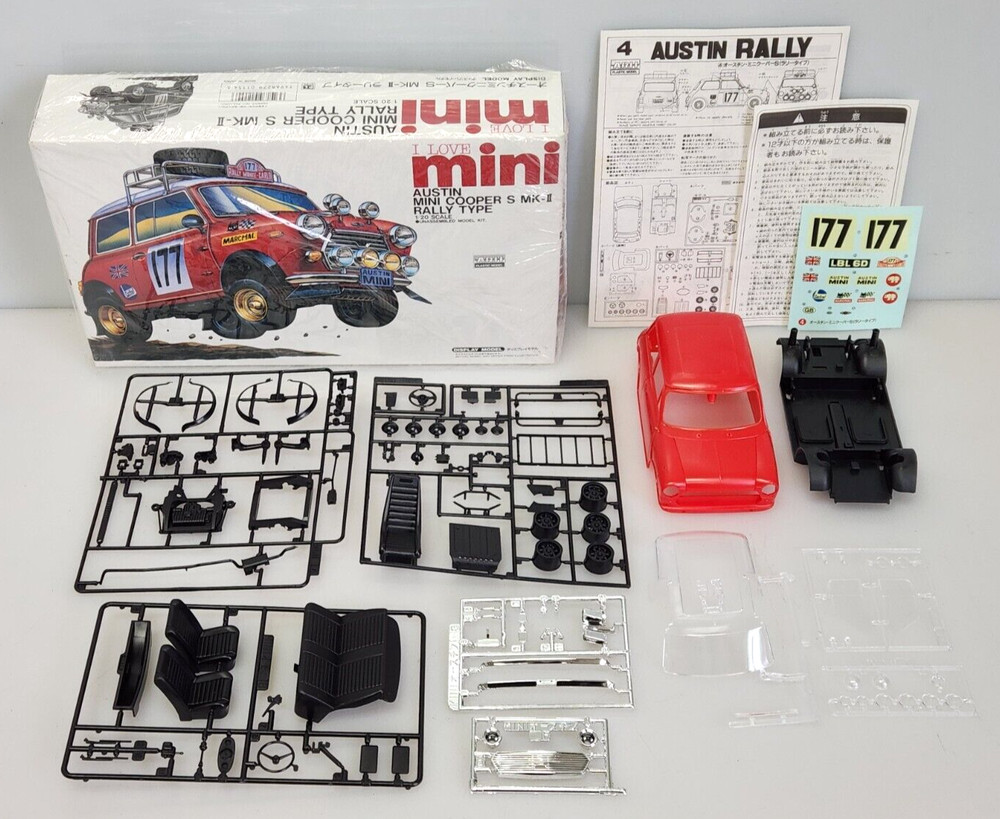 Revell Austin Mini Cooper S MK-II Rally 1/20 Plastic Model Kit 01154 M4 New Open