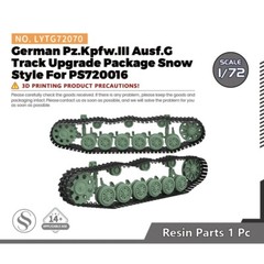 Yao’s 1/72 Model Parts Track Links German Panzer III.G For PS720016（Snow Model）