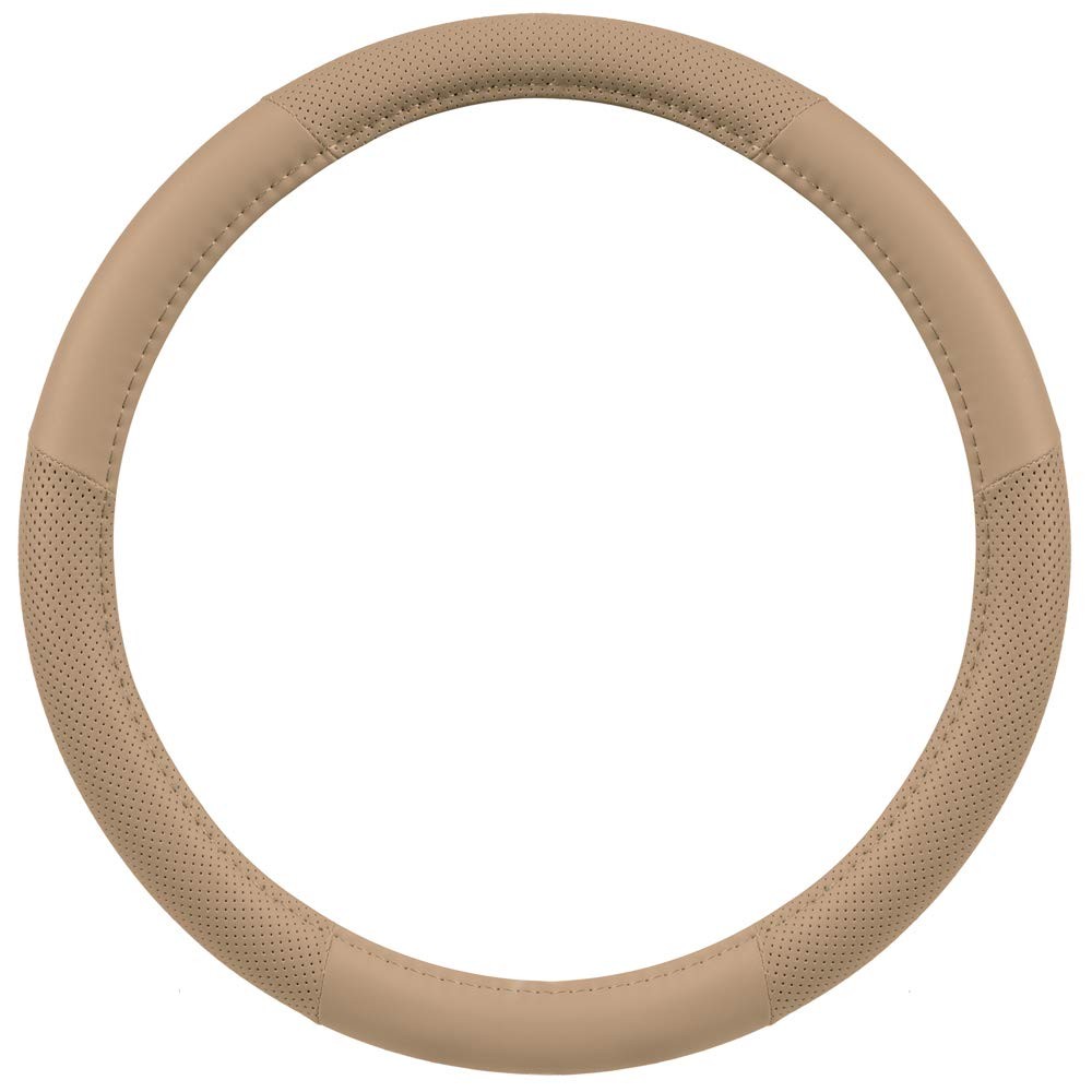 Motor Trend Perforated Microfiber Leather Steering Wheel Cover For Cars Trucks