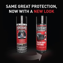 Herculiner Aerosol Spray Truck Bed Liner, 15 oz, Black, Textured, 6-7 sq ft