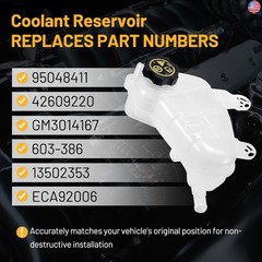 Coolant Reservoir Tank 603-386 Compatible with 2012-2020 Chevy Sonic 2012 2013