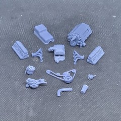 Paxton Supercharged SBF 289/302 model engine resin 3D printed 1:24-1:8 scale
