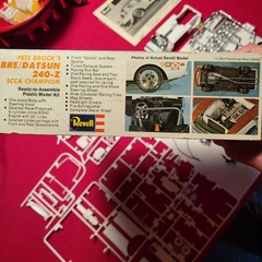 Revell Pete Brock BRE Datsun 260Z H-1402 Model Kit Open Box Partially Started