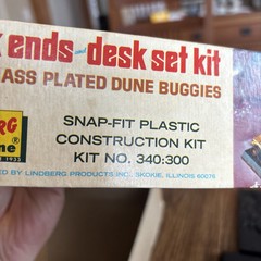Lindberg Model Snap Fit Dune Buggy Book Ends & Desk Set Read Description