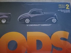 AMT ERTL Hot Rods 3 Model Kit ‘34 Ford Coupe ‘40 Sedan ‘37 Chevy Cabrolet Sealed