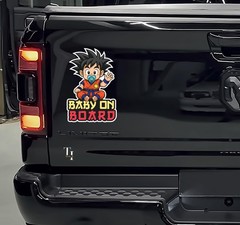 Anime Baby on Board Sticker Removable Car Decal Decor set mixed