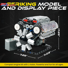 V8 Combustion Engine Model Kit That Runs – Build Your Own STEM Mini V8 Motors