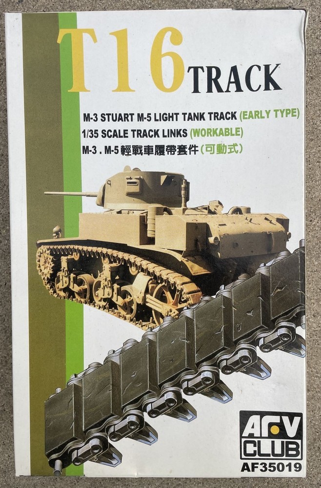 T-16 TRACK M3 Stuart/M5 Light Tank Early (workable) AFV 35019 1/35 Sealed Parts