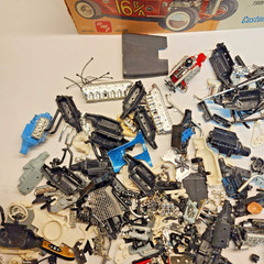 2 Vintage AMT Ford V8 3 in 1 Model Boxes with Massive Vintage Parts Lot