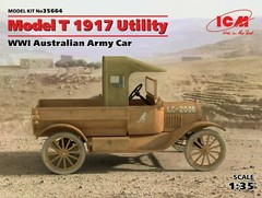 ICM 35664 Model T 1917 І MB Army Car Of Australia, 1/35 scale plastic model kit
