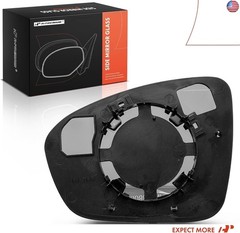 A-Premium Right Passenger Side Non-Heated Mirror Glass with Backing Plate