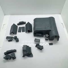 1/72 Miniature Military Fortress Base Battle Scenes Ruins Military Base