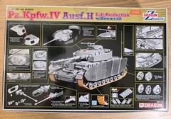 1/35 Dragon 6560 : Pz Kpfw. IV Ausf H Late Production w/ Zimmerit German Tank