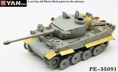 1/35 Panzer IV Tiger 1 Early“Ochsenkopf”Full PE Set w/Barrel Kit for Dragon 6328