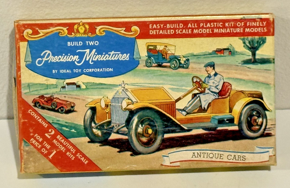 Vintage Precision Miniatures IDEAL 2 antique cars – Packard, Cadillac NEAR MINT