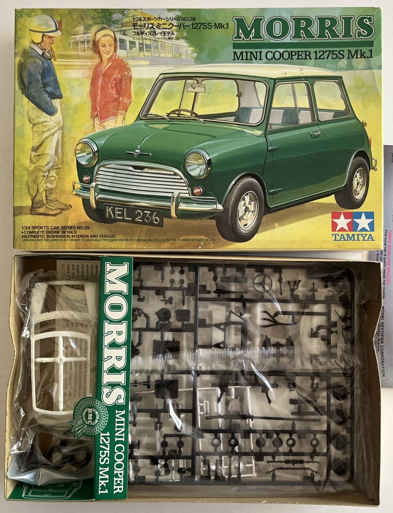 Tamiya Morris Mini Cooper 1275S Mk.1 Kit Sports Car Series 24039 1/24 Scale 1983
