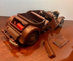 Fabulous! Pro-Built Hubley 1930 “Barn Find” Packard Roadster 1:22 Model Car