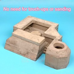 1/35 Diorama Atlantic Wall Trench FlaK Bunker Military Bunker Scene Accessories