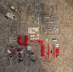 Vintage Amt Double 3 In 1 Dragster 1/25 Scale Model Parts Kit