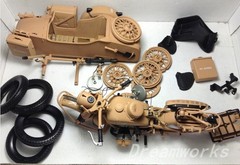 AwardWinner Built Schuco Large 1/10 Diecast BMW R75 Motorcyle Sidecar+Rebuilt