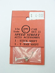 Kerroby Models Speed Street 1/24 auto white metal T-Bar and stick shift. Det 11.