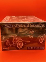 1929 Ford Model A Chrome Headers Supercharger Scoop Model Parts 1:25 New 6