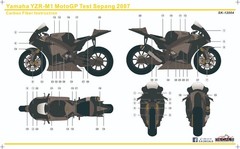 SK Decals 1:12 Scale Fiat Yamaha YZR-M1 Sepang Test ’07 Decalsheet SK12004 Rossi