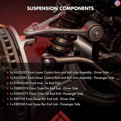 8PCS ASTOU Front Suspension Kit fit 2006 2007 2008 2009 2010 2011 for Honda