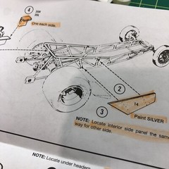 71 Mustang Funny Car Chassis W Halibrand Quick Change 1:25 MPC LBR Model Parts