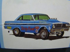 AMT CAL DRAG COMBO FALCON FUNNY CAR GALAXIE TOW CAR TRAILER FACT. SEALED BOX ART