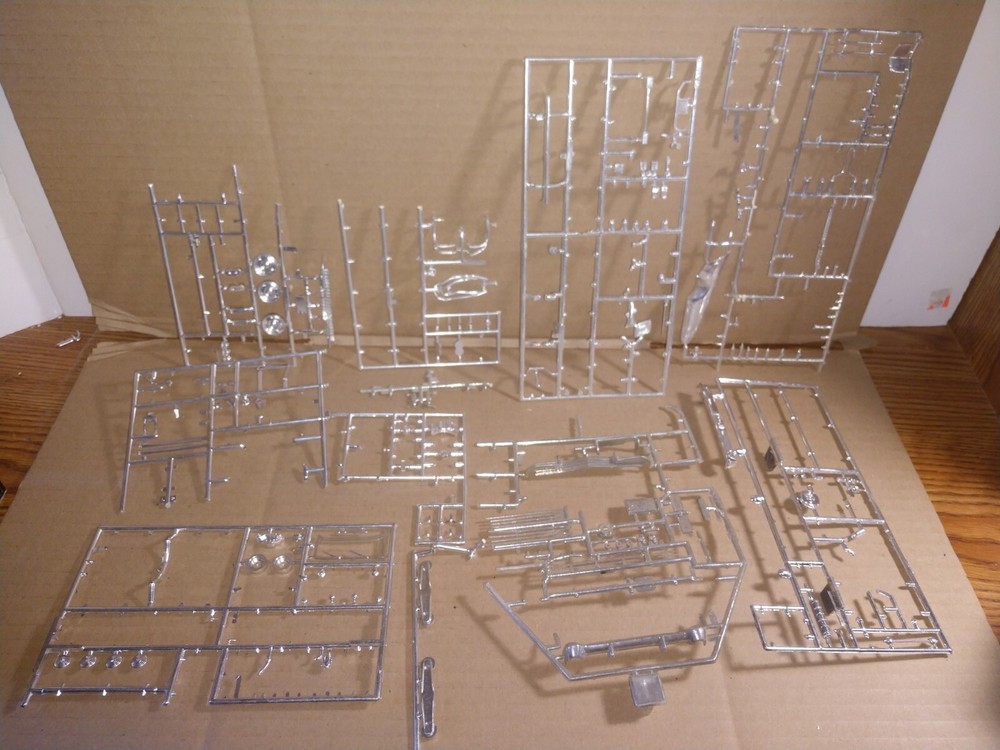 AMT Revell monogram 1/24 1/25 Assortment Chrome Junkyard Plastic Model Parts