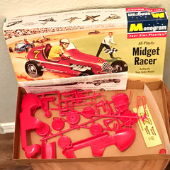 Monogram All-Plastic Midget Racer Model Kit.