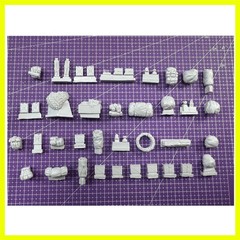 1/35 Cast Resin Model Assembly Kit, GK, LAV-25 Wheeled Armored Vehicle Debris…