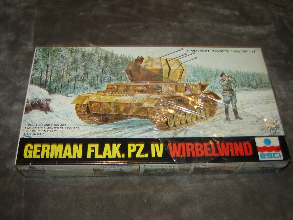 ESCI 8063 Model kit German Flak.PZ.IV Wirbelwind Factory sealed Vintage 1/72