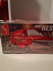 AMT Chevy Rescue Van Model Kit SEALED Molded in White RARE