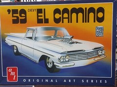 🌟 Red Windshield 1959 Chevy El Camino 1:25 Scale 1000s Model Car Parts 4 Sale