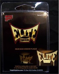 HOPPIN HYDROS 1/24 Scale Mini Hobby Model Lowrider Car Club Plaque ELITE