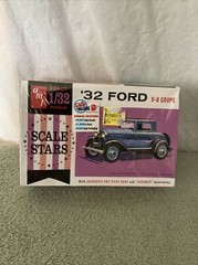 AMT Scale Stars 1932 ’32 Ford V-8 Coupe 1/32 Scale Model Kit AMT SEALED X2