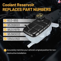 Engine Coolant Reservoir Tank 603-955 Compatible with Buick Encore 1.4L L4