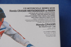 Tamiya Honda CR450R Motocrosser Dirt Bike With Rider Model Kit 14018 #18