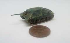 Takara 1/144 World Tank Museum 2. German Hetzer Tank. In camouflage. (#33)
